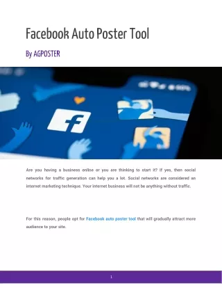 Automated Facebook Posting Software