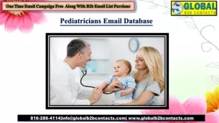 Pediatricians Email Database