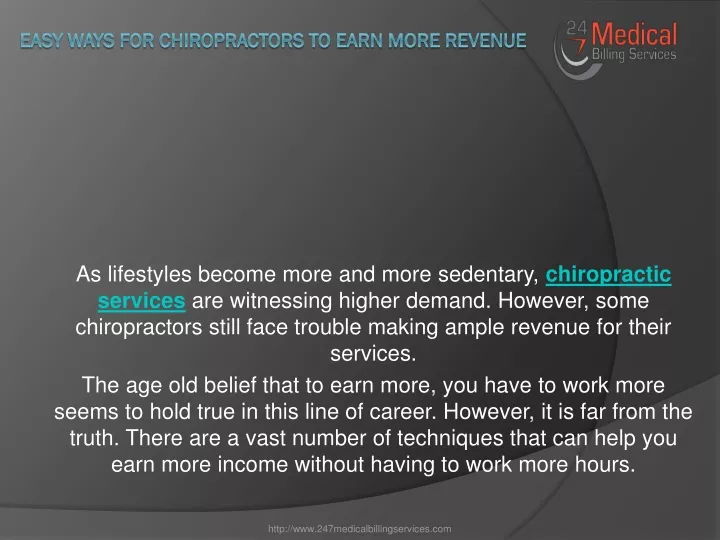 easy ways for chiropractors to earn more revenue