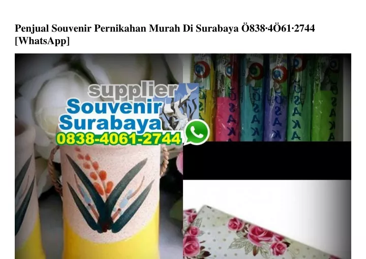 penjual souvenir pernikahan murah di surabaya