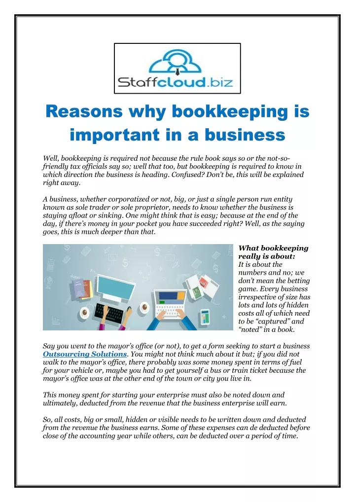 well bookkeeping is required not because the rule