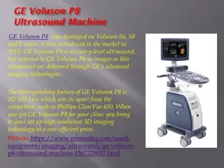 GE Voluson Ultrasound Machine