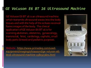 Voluson  Ultrasound Machine