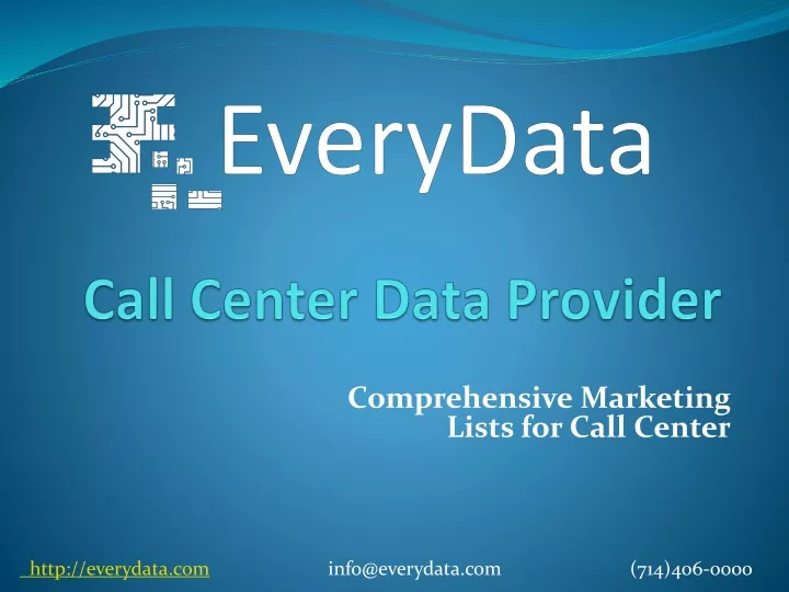 call center data provider
