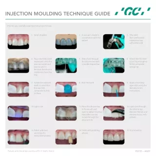 Gui manual injection moulding technique guide for GC Exaclear - Gc india dental