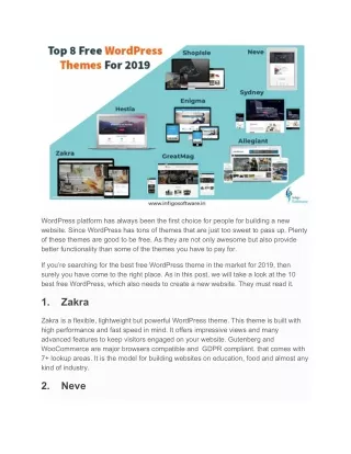 Top 10 Wordpress Themes 2020