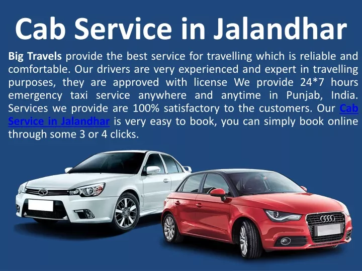 cab service in jalandhar