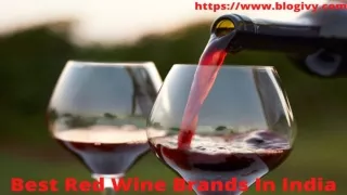 Best Red Wine Brands In India