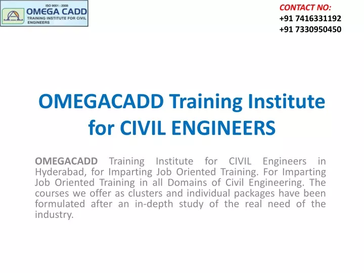 omegacadd training institute for civil engineers