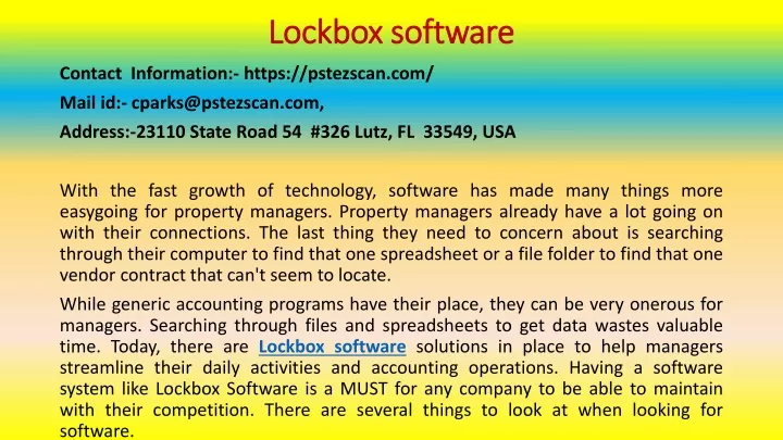 lockbox software
