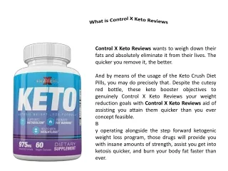 Control X Keto Reviews