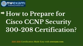[Latest] Get Cisco CCNP Security SISAS 300-208 Certification Exam