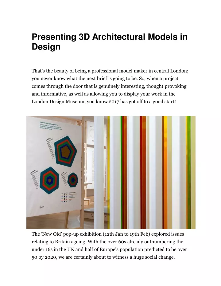 presenting 3d architectural models in design