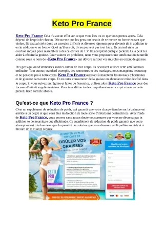 3 Tips About Keto Pro France You Can't Afford To Miss