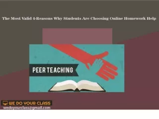 The Most Valid 4-Reasons Why Students Are Choosing Online Homework Help