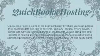 Features of QuickBooks Hosting