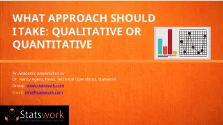 What Approach Should I Take: Qualitative Or Quantitative – Statswork