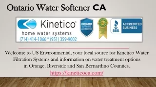 Ontario Water Softener CA