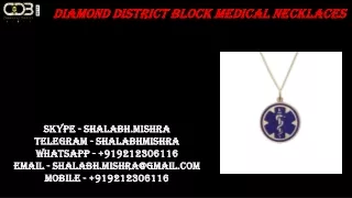 Medical Necklaces for Women