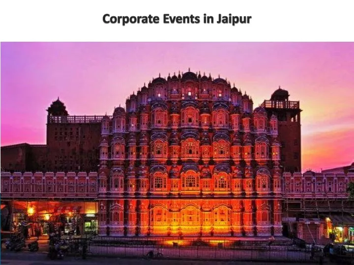 corporate events in jaipur
