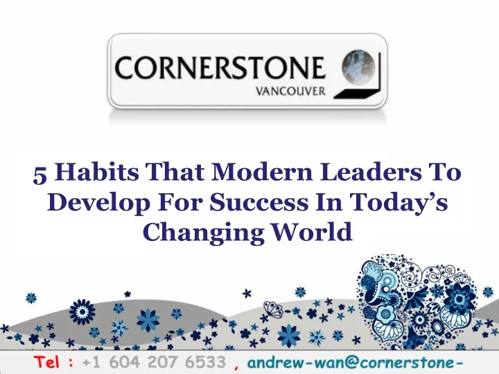 5 habits that modern leaders to develop