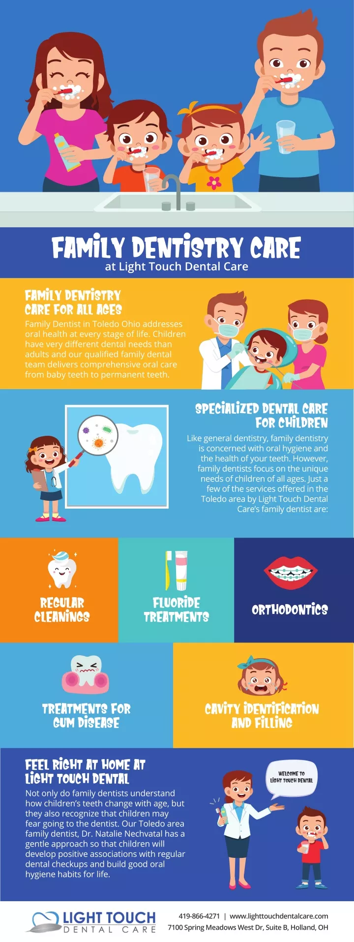 family dentistry care at light touch dental care