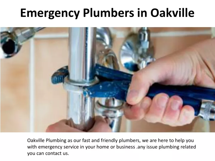 emergency plumbers in oakville