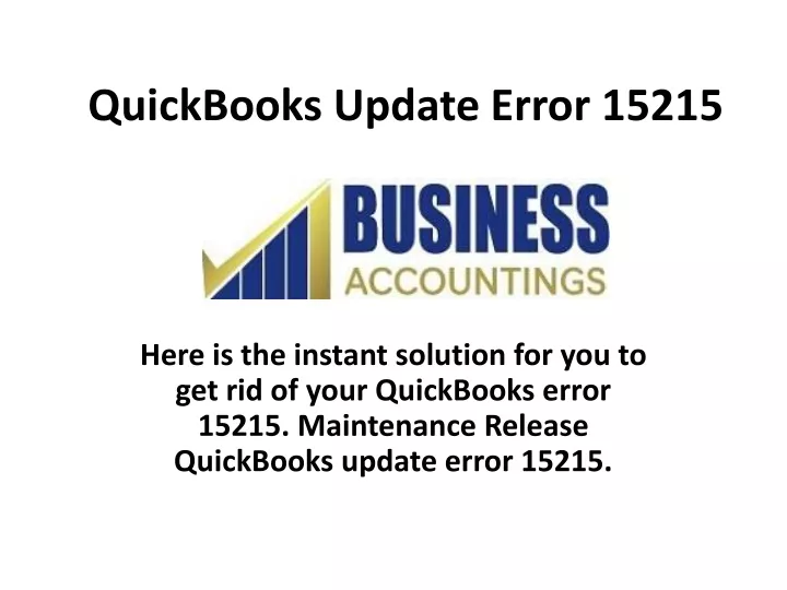 quickbooks update error 15215