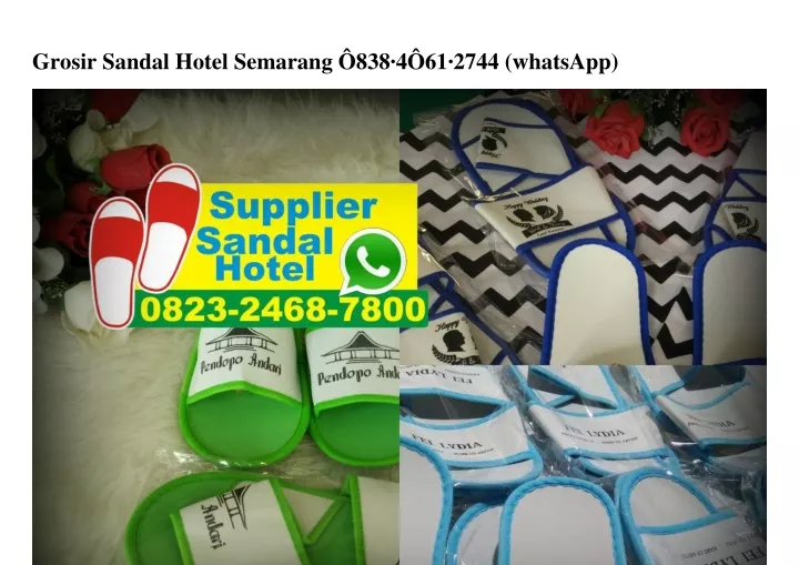 grosir sandal hotel semarang 838 4 61 2744