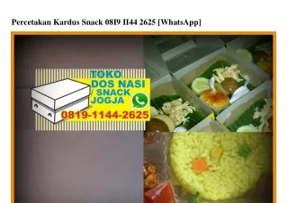 Percetakan Kardus Snack 0819.1144.2625 [WhatsApp]