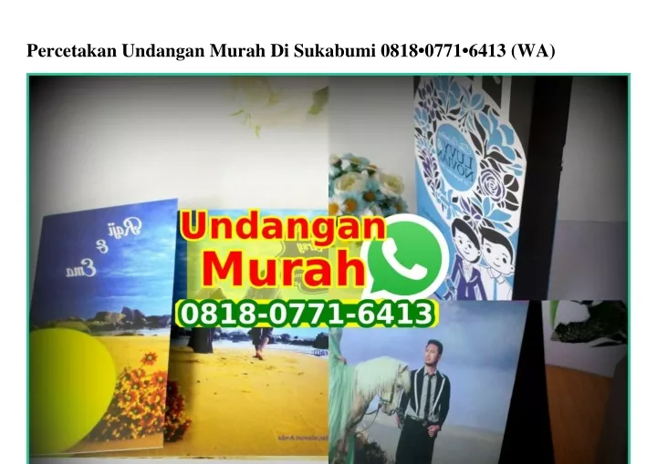 percetakan undangan murah di sukabumi 0818 0771