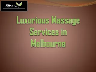 Foot Massage Services Melbourne