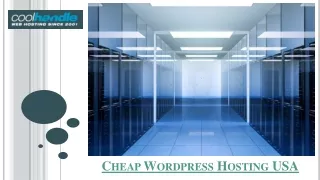 Cheap Wordpress Hosting USA