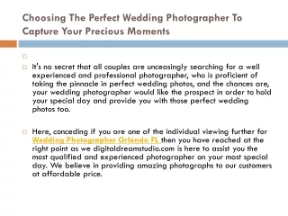 Choosing The Perfect Wedding Photographer To Capture Your Precious Moments