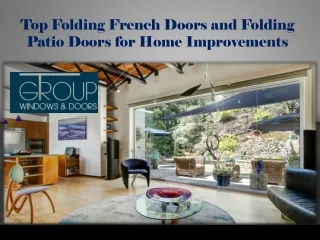 Top Folding French Doors and Folding Patio Doors for Home Improvements
