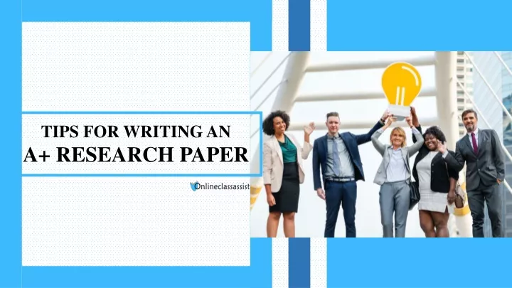 tips for writing an a research paper