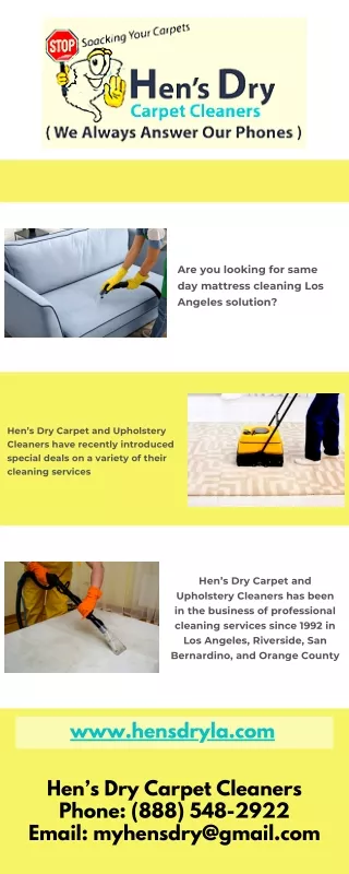 Professional Upholstery Cleaning Los Angeles
