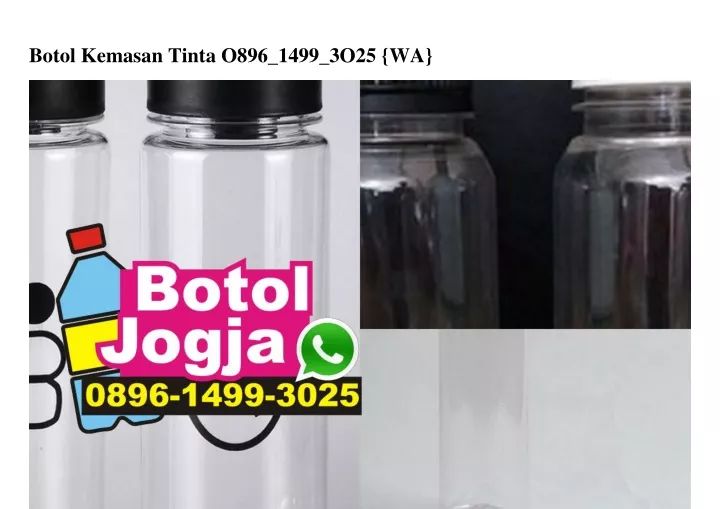 botol kemasan tinta o896 1499 3o25 wa