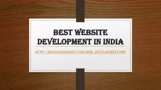 Best website development in India