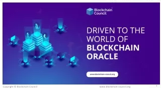 Driven to the world of Blockchain Oracle