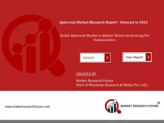 Apheresis market size and share analysis