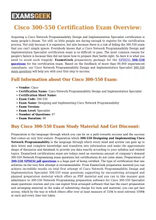 Buy Cisco NPDESI 300-550 [2020] Exam Questions - Secret To Pass