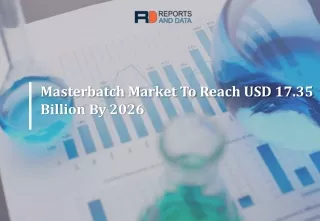 Masterbatch Market to Witness High Demand During 2019-2026