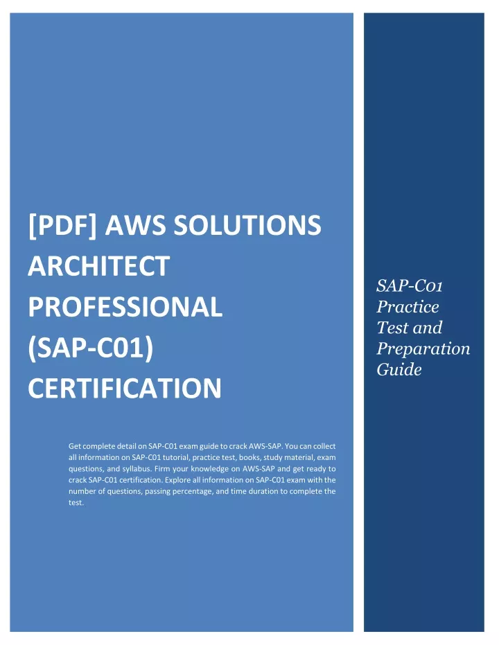 pdf aws solutions architect professional