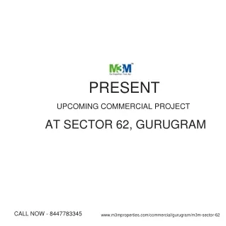 M3M Sector 62 E Brochure - New Launch Commercial Project in Gurgaon