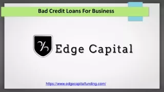 Bad Credit Loans For Business