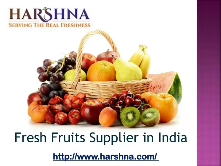 fresh fruits supplier in india