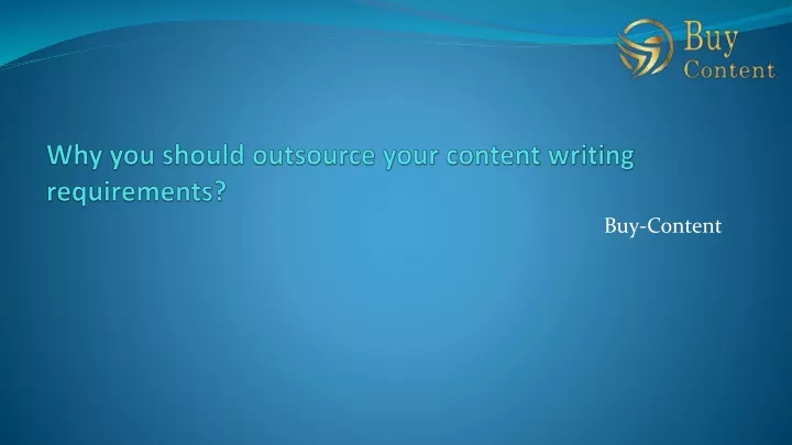 why you should outsource your content writing requirements