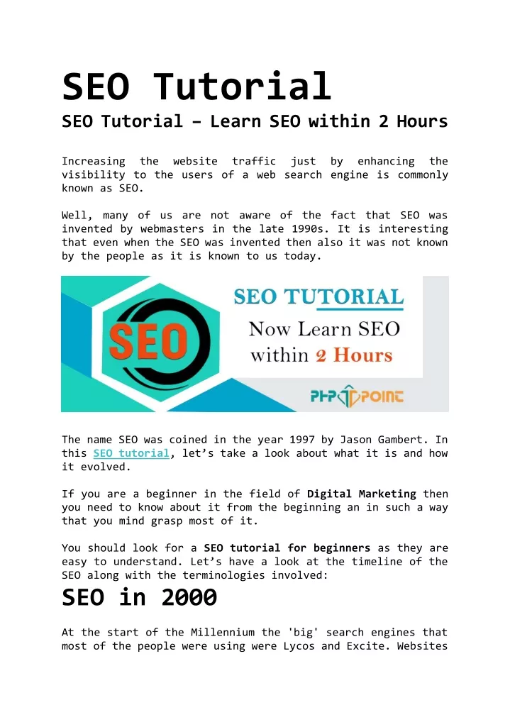 seo tutorial seo tutorial learn seo within