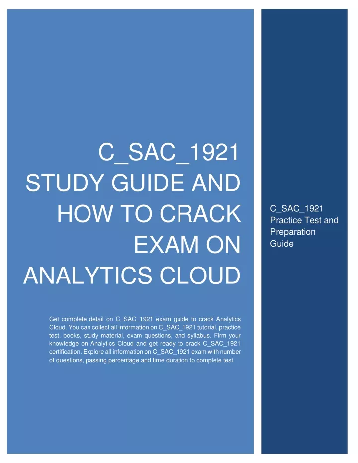 c sac 1921 study guide and how to crack exam